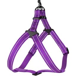 Шлея для собак Barksi Active світловідбивна (обхват грудей 58-71 см ширина 2.5 см) фіолетова