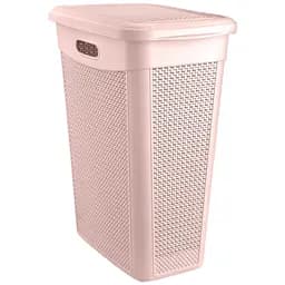 Кошик для білизни Uscan Plastic Drop 46x29x55 см 43 л рожевий (174002.1)
