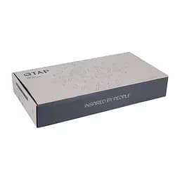 Змішувач для умивальника Qtap Gemini високий QTGEM269GMB45680 Gunmetal Black PVD Шліфований чорний хром - мініатюра 6