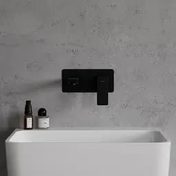 Змішувач для умивальника прихованого монтажу Omnires Parma black mat (PM7415BL) - мініатюра 3