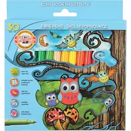 Фломастери Koh-i-Noor Совенята 30 кольорів (1012СВ/30)