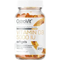 Витамин OstroVit Vitamin D3 5000 IU 250 капсул