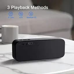 Портативна Bluetooth-колонка Mtool V6 зі стереозвуком і глибокими басами чорний - мініатюра 4