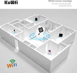 Мобільний маршрутизатор KuWFi WLAN з SIM-картою, 4G LTE бездротовий модем Pocket WiFi, 4G - мініатюра 4