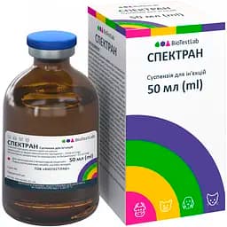 Антибактериальное и противовоспалительное средство для животных BioTestLab Спектран 50 мл