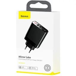 Блок зарядний 4 usb Baseus Mirror Lake Digital Display 30w CCJMHB-B01 - мініатюра 3