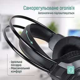 Гарнітура СolorWay GlowCore RGB Black (CW-HPG02BK) - мініатюра 7