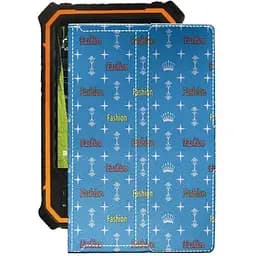 Чохол StatusCASE з екошкіри для планшету Hugerock T80V2 Фешн блакитний