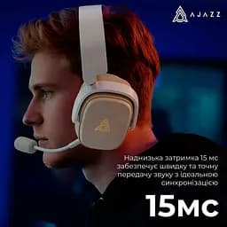 Ігрові навушники Ajazz AHM09 MAX Gray/White (AHM09-MAX-GW) [161112] - мініатюра 11