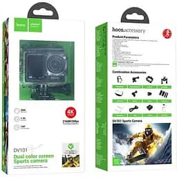 Екшн-камера Hoco DV101 dual color screen Спортивна чорна - мініатюра 6