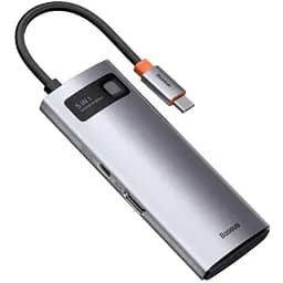 Хаб конвертер Baseus Type-C Metal Gleam Series 5-in-1 3Usb HDMI Type-C 100W CAHub-CX0G