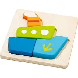 Деревянный мини-пазл Viga Toys Кораблик 4 элемента (50171)