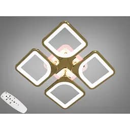 Стельова люстра Romin з диммером та LED підсвічуванням колір золото 80W