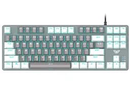 Клавиатура игровая механическая Aula Mechanical F-3287 White-Grey Keycap KRGD Blue - мініатюра 2
