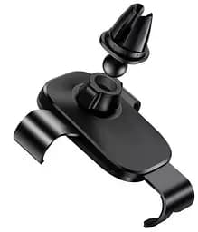 Тримач для мобільного Usams US-ZJ052 Gravity Car Holder Black (ZJ52ZJ01) (6958444982076) - мініатюра 3
