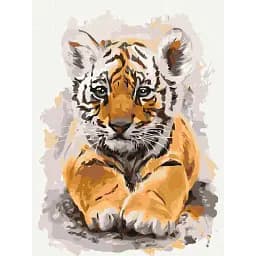 Картина по номерам Brushme Милый тигренок 30x40 см