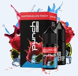 Набор компонентов для самозамеса солевой заправки Punch 15 мл Watermelon Fresh Арбуз лимон, 0-65 мг (17348)