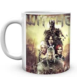 Кружка GeekLand The Witcher Ведьмак Персонажи TW.02.364 330 мл белая