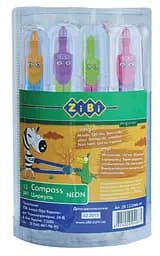 Циркуль Start Neon Mix, у твердому футлярі типу градусник, 12 шт.