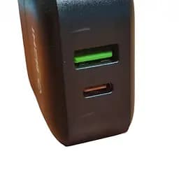 Зарядний пристрій IMS-C3004 30W, мережевий блок живлення, 2 порти USB і Type-C, чорний - мініатюра 3