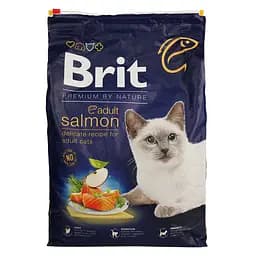 Сухой корм для котов Brit Premium Nature Cat Adult Salmon с лососем 8 кг