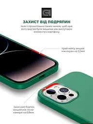 Силиконовый чехол с MagSafe для Apple iPhone 14 Pro Max, ICON2 MagCase, оливковый, противоударный, панель с мягкой подкладкой, защита всего корпуса, поддержка беспроводной зарядки, совместим с защитными стеклами и пленками, ArmorStandart (ARM68415) - мініатюра 5