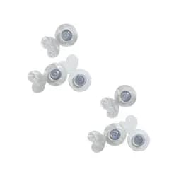 Заглушки для підтримки важких і великих сережок-пусет, силіконові, невидимі, 6 шт у наборі