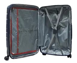 Валіза велика L поліпропілен Milano bag 0306 76×49×31см 82л Темно-синій - мініатюра 4