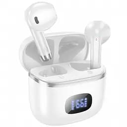 Наушники беспроводные вкладыши Bluetooth Hoco EQ1 Music guide true wireless BT 5.3 Белые
