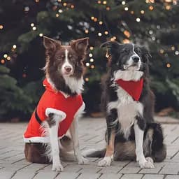 Попона для собак Trixie Різдвяна поліестер XS 44x30 см червона (925101_Christmas) - мініатюра 2