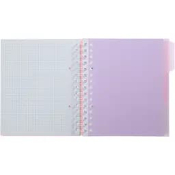 Зошит на пружині Buromax Pastel В5 (170x205) 120 аркушів 3 розділювачі рожевий (BM.24355912-10) - мініатюра 3