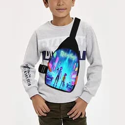 Сумка через плечо детская Рик и Морти 29х17 см сумка слинг для мальчика (02162)