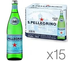 San Pellegrino, 0,75 л, Упаковка 15 шт., Сан Пелегріно, Вода мінеральна газована, скло - мініатюра 2