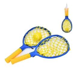 Набір дитячих ракеток MS4381, 2 шт. 39 см, фомовий м’яч 6 см, у сітці (В асортименті)