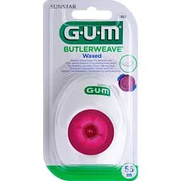 Зубна нитка GUM Butlerweave Waxed вощена 55 м