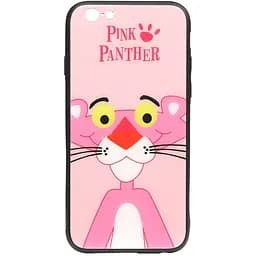Чехол-накладка Toto Cartoon Print Glass Case Apple iPhone 6/6s Pink Panther