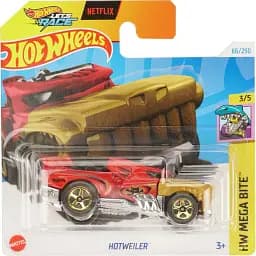 Набір: Базова машинка Hot Wheels HW Xtreme Sports Wheelie Chair чорна (5785) + Базова машинка Hot Wheels HW Mega Bite Hotweiler червона (5785) - мініатюра 3