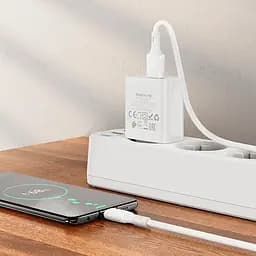 Адаптер мережевий Borofone Micro USB Cable Aspirer BA74A та кабель комплект білий - мініатюра 9