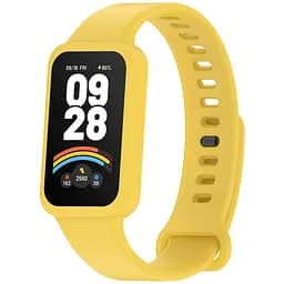 Силіконовий ремінець для фітнес браслетів Xiaomi Smart Band 9 Active Redmi Smart Band 3, Silicone, yellow, зі зручною застібкою, на фітнес трекер та смарт годинник, ArmorStandart (ARM85587)