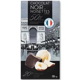 Шоколад Премия черный с целым фундуком 180 г (874593)