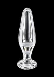 Анальная пробка Glass Worxx Star Sparkler 12 см (прозрачный)