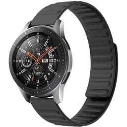 Силіконовий магнітний ремінець Primolux Magnet для годинника Samsung Galaxy Watch 46 мм SM-R800 Black