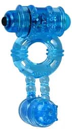 Ерекційне віброкільце Alive Double Ding Ring Blue Alive SO8690 97475