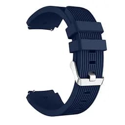 Силіконовий ремінець Watchbands Galaxy на смарт-годинник Samsung Gear S3 - темно-синій (WB001GALAXYDARKBLUE14) - мініатюра 2