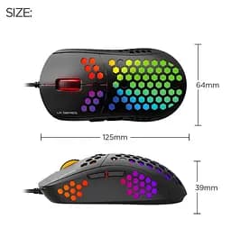 Игровая мышь Fantech X UX-2 RAPTOR PixArt 3360, 250IPS, 50G, 1200DPI Black - мініатюра 13