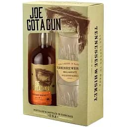 Віскі Joe Got a Gun Straight Tennessee 40% 0.7 л у подарунковій упаковці з двома келихами
