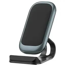 Бездротовий зарядний пристрій ColorWay, синій, 10 Вт, з підставкою для телефону, Qi, автовідключення для захисту акумулятора