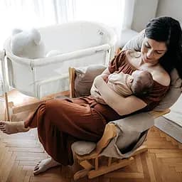 Дитяче ліжечко-люлька BabyGO 2 в 1 Amila, бежеве (4151) - мініатюра 4