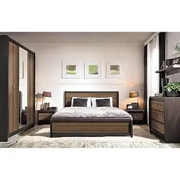 Тумба приліжкова ВМК Лорен KOM1S венге магія Монтеверде (GRB-1988)