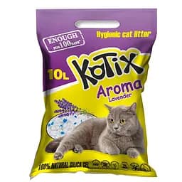 Силікагелевий наповнювач для котячого туалету Kotix Lavender 10 л